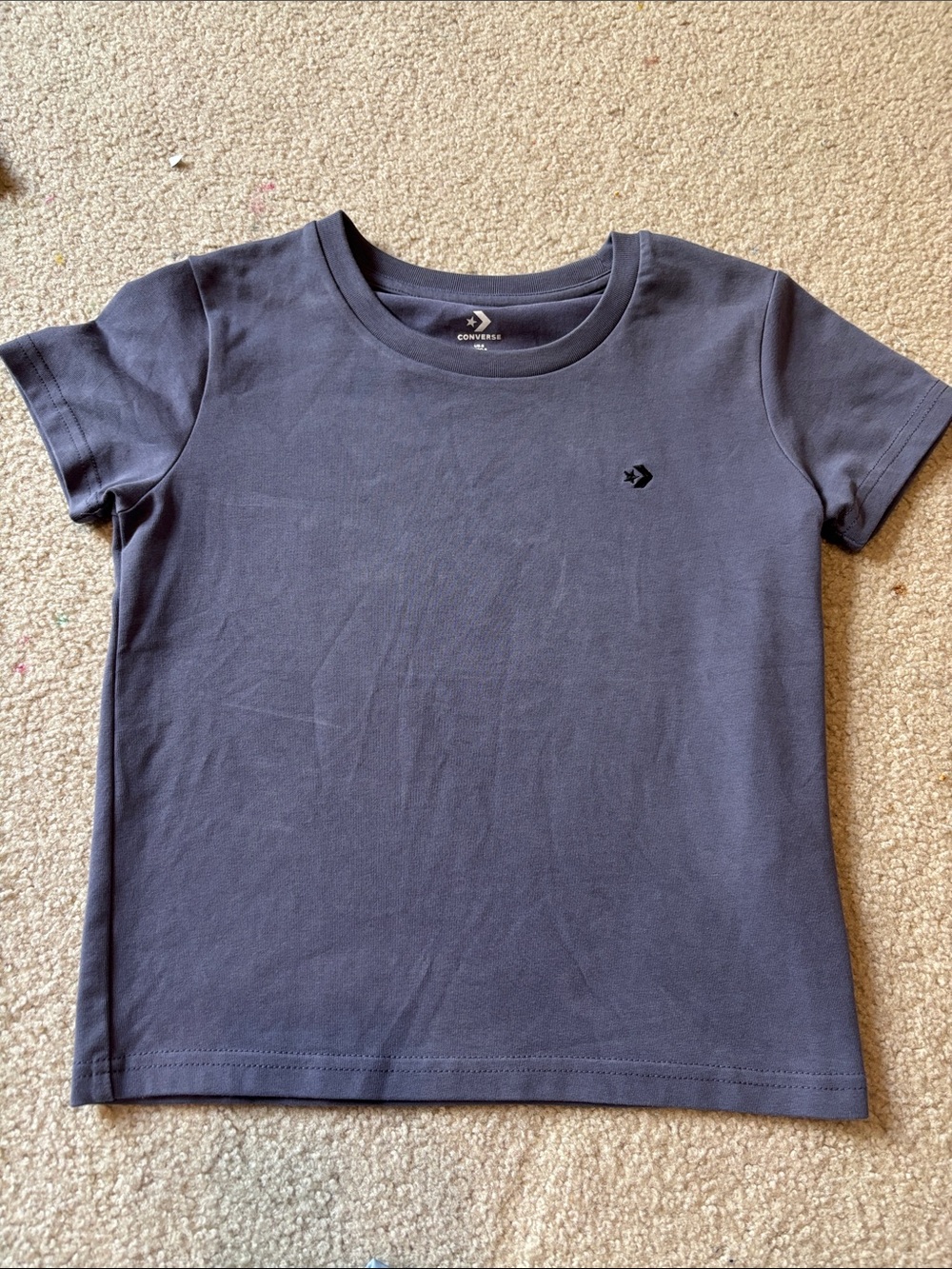 Converse Short-Sleeve Tee in Navy Blue
